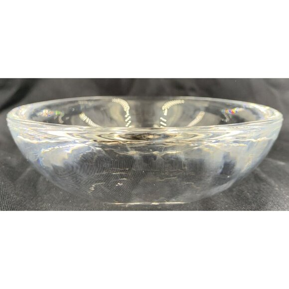 Orrefors Sweetie Crystal Round Bowl Heart In Center 5.25" Signed - Picture 5 of 8